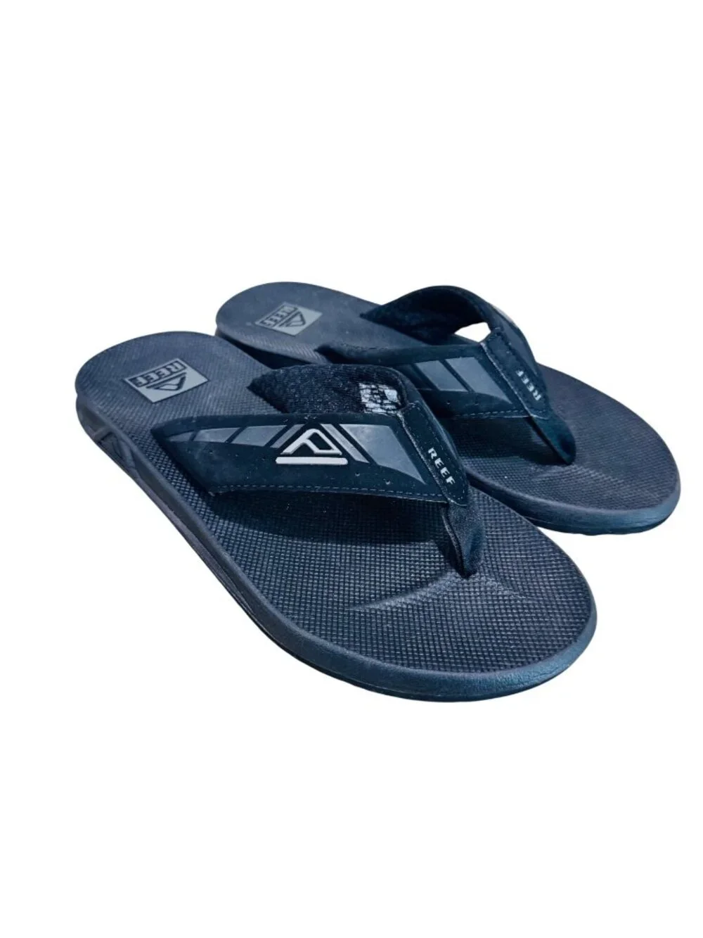 Reef Mens 7 Phantom Black Flip Flops Thong Beach Comfort Sandals Travel Casual